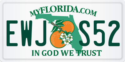 FL license plate EWJS52