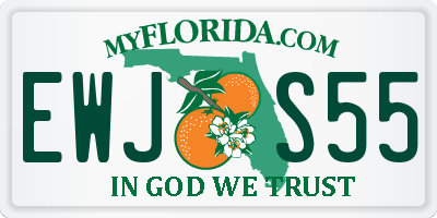 FL license plate EWJS55