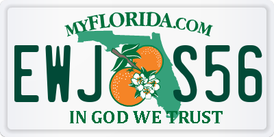FL license plate EWJS56