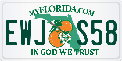 FL license plate EWJS58