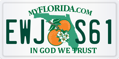 FL license plate EWJS61