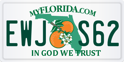 FL license plate EWJS62