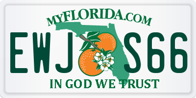 FL license plate EWJS66