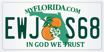 FL license plate EWJS68