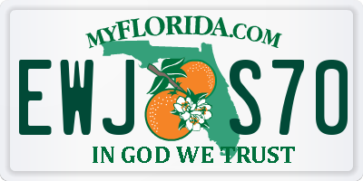 FL license plate EWJS70