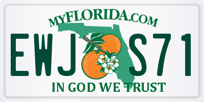FL license plate EWJS71