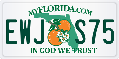 FL license plate EWJS75