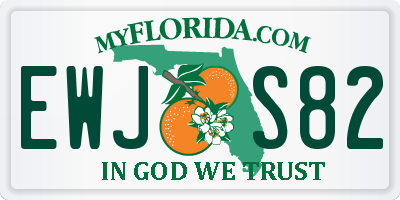 FL license plate EWJS82
