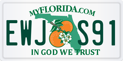 FL license plate EWJS91