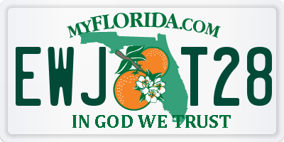 FL license plate EWJT28