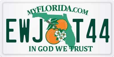 FL license plate EWJT44