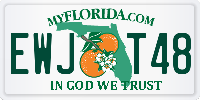 FL license plate EWJT48