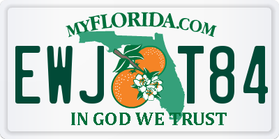 FL license plate EWJT84