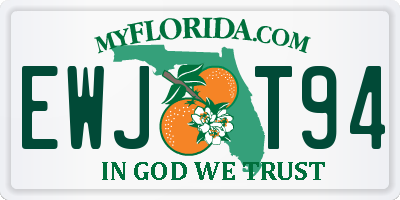 FL license plate EWJT94