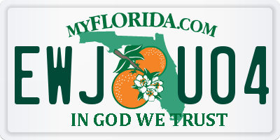 FL license plate EWJU04