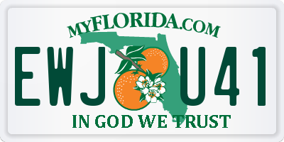 FL license plate EWJU41