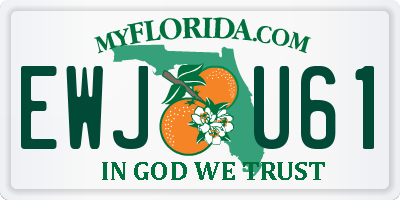 FL license plate EWJU61