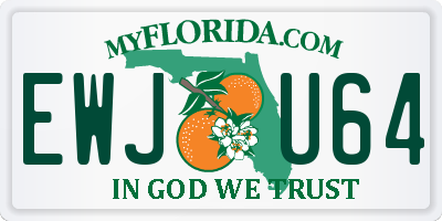 FL license plate EWJU64