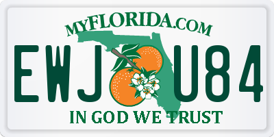FL license plate EWJU84