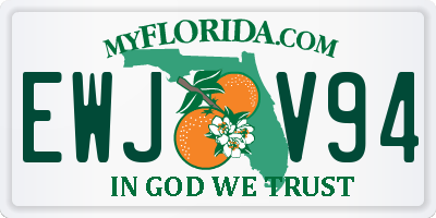 FL license plate EWJV94