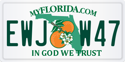 FL license plate EWJW47