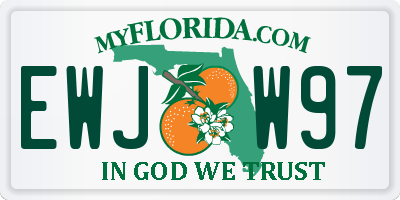 FL license plate EWJW97