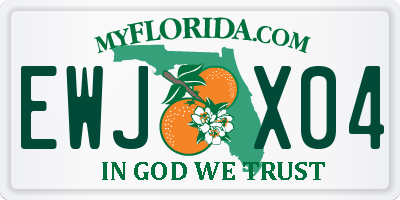 FL license plate EWJX04