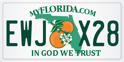FL license plate EWJX28