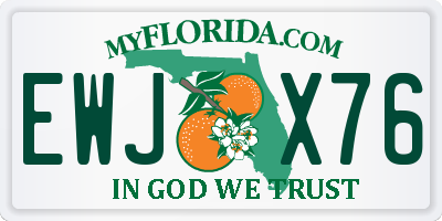 FL license plate EWJX76