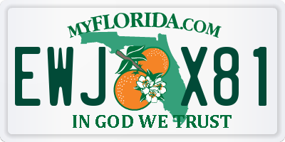 FL license plate EWJX81