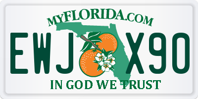 FL license plate EWJX90