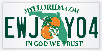 FL license plate EWJY04