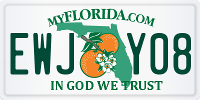 FL license plate EWJY08