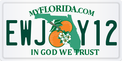 FL license plate EWJY12