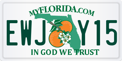 FL license plate EWJY15