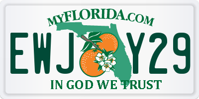 FL license plate EWJY29