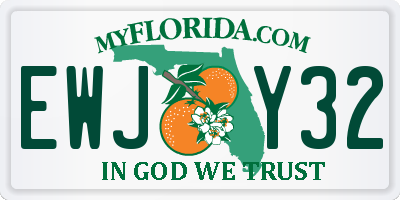 FL license plate EWJY32