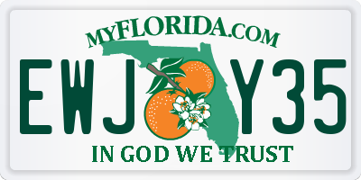 FL license plate EWJY35
