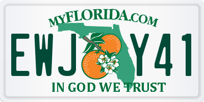 FL license plate EWJY41