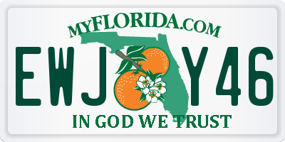 FL license plate EWJY46