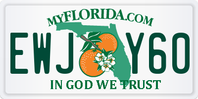 FL license plate EWJY60