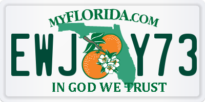 FL license plate EWJY73