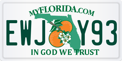 FL license plate EWJY93