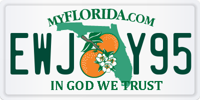 FL license plate EWJY95