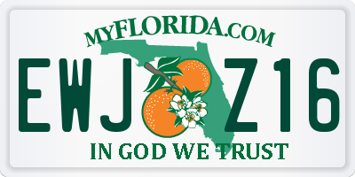 FL license plate EWJZ16
