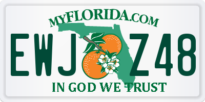 FL license plate EWJZ48