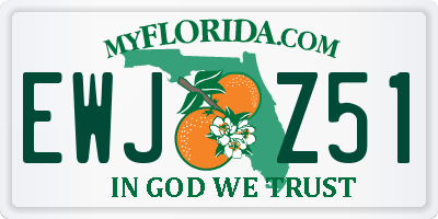 FL license plate EWJZ51