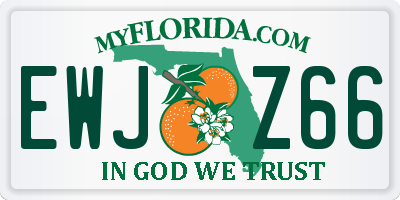 FL license plate EWJZ66
