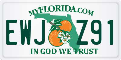 FL license plate EWJZ91