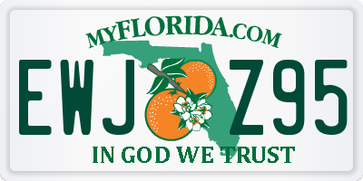 FL license plate EWJZ95